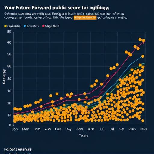 A graph showing the real-time sentiment analysis of social media conversations related to the 'Future Forward' public campaign.